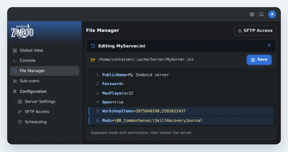 Whitelisted Application Set up your Project Zomboid server: admin, Workshop mods and whitelist ...